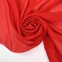 Купить Шифон Яркий красный  (162) 80г/м2 шир. 150см в Калининграде