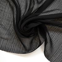 Купить Шифон-крэш черный 97336 75г/м2 шир. 145см в Калининграде