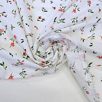 Купить Батист с мушками Цветы полевые на белом 80г/м2 шир. 145см в Калининграде