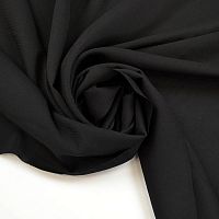 Купить Шифон-шелк стрейч Черный 37674 115г/м2 шир. 150см в Калининграде
