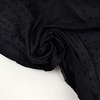 Купить Батист с мушками Черный 80г/м2 шир. 145см в Калининграде